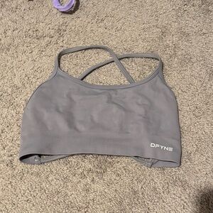 DFYNE Dynamic Backless Gray Sports Bra